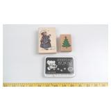 Rubber Stamp and Ink Pad Set