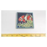 Decorative Ceramic Tile Featuring Clownfish