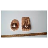 Set of Two Copper molds Molds