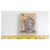 Haunted House Rubber Wood-Mounted Stamp