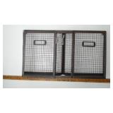 Dual-Section Wire Mesh Wall Basket with Label Hold