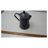 Vintage Grey Enamelware Coffee Pot