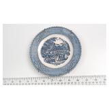 Blue and White Transferware Decorative Plate, Rura
