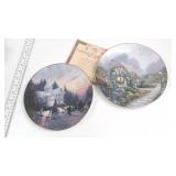 Set of Two Thomas Kinkade Collector Plates: The Ma
