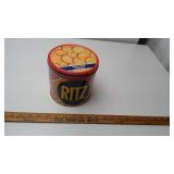 Ritz Cracker Keeper Metal Storage Tin