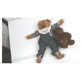 Set of Two Plush Teddy Bears
