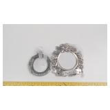 Set of Two Pet Memorial Photo Ornaments