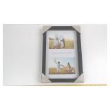 Dual Photo Picture Frame, Black Finish