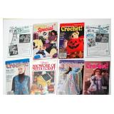 Collection of 8 Vintage Crochet and Needlecraft Ma