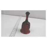 Vintage Red Pressed Glass Table Bell