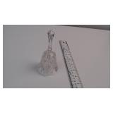 Clear Cut Glass Decorative Bell