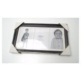 Fetco Home Decor Triple Picture Frame, Black and S