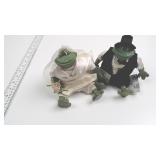 Russ Berrie The Country Folks Frog Figurine Pair