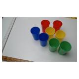 Set of 8 Vintage  Plastic Tumblers