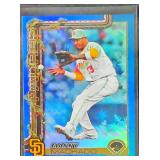 2025 Topps Holiday Blue Manny Machado