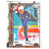 2025 Topps Holiday Santa Hat Tarik Skubal