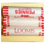 Three Bank Rolled Pennies