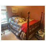 Cannonball Style Queen Bed-Mattress and Boxspring Given to Buyer at No Additional Cost (Bedding Included)