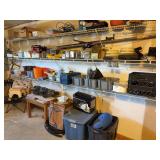 Contents of 3 Shelves - large assortment of hardware and misc