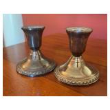 Pair of Sterling Candle Holders
