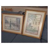 2 Framed Paul Sawyier Prints
