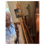 Assorted Walking Sticks and Canes