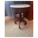 Pair of Marble Top Plant Stands-18”Hx14”W