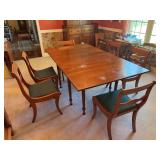 Drop Leaf Dining Room Table - 76”L x 42”W x 29”H - has heat marks