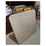 Card Table (3’ Square) and Four Matching Chairs