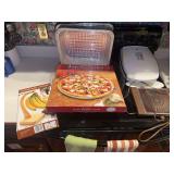 Pizza Stone, Fruit Hanger, George Foreman Grill, and Hot Plate
