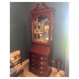 Secretary with Lighted Display-27”Wx80”Hx15”D (Cabinet Only)