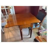 Folding Top Side Table and Chair - 33”W x 37”D x 28”H