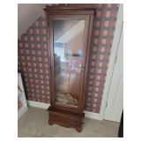 Wooden, Glass Front, 6 - Gun Cabinet - 23'Wx13'Dx68'T and Assorted  Ammunition
