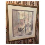 “A Rainy Day” by Paul Sawyier - 23”W x 27”H