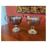 Sterling Cream and Sugar Bowls