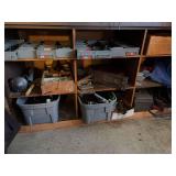 Contents of Cabinet - assorted hardware and supplies