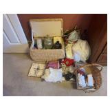 Baskets, Gloves, Hats, and Assorted Home Decor