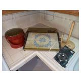 Warm O-Tray Warmer, Ice Bucket, Paper Towel Holder, and Strainer