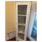 Assorted Glassware and Display Cabinet