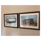 Pair of Framed CG Morehead Prints - 22.5”x18.5”