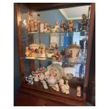 Contents of Three Shelves-Goebel Figurines, Tea Cups and Saucers
