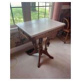 Marble Top Table - 28”H x 24”W x 18”D