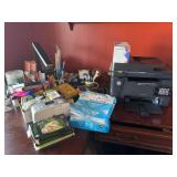 HP Printer and Large Group of Office Supplies