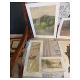 Assorted Paul Sawyer and Norman Rockwell Prints