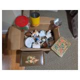 Assorted Ceramics and Tins