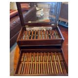 Assorted Cross Pens and Pencils with Display Case
