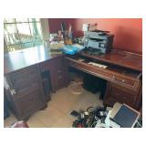 Office Corner Desk - 67”W x 75.5”D x 31”H - contents NOT included