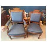Pair of Chairs on Casters