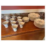 Independence Ironstone Dish Set - some are chipped
