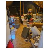 Contents of Attic Space - LARGE Assortment of Christmas Decor